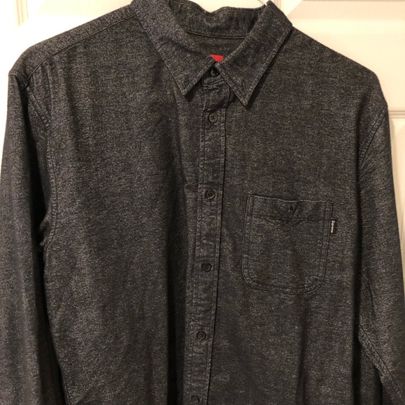 Black Denim Supreme Long-Sleeve Button Down Shirt (size Large) - Picture 2 of 8